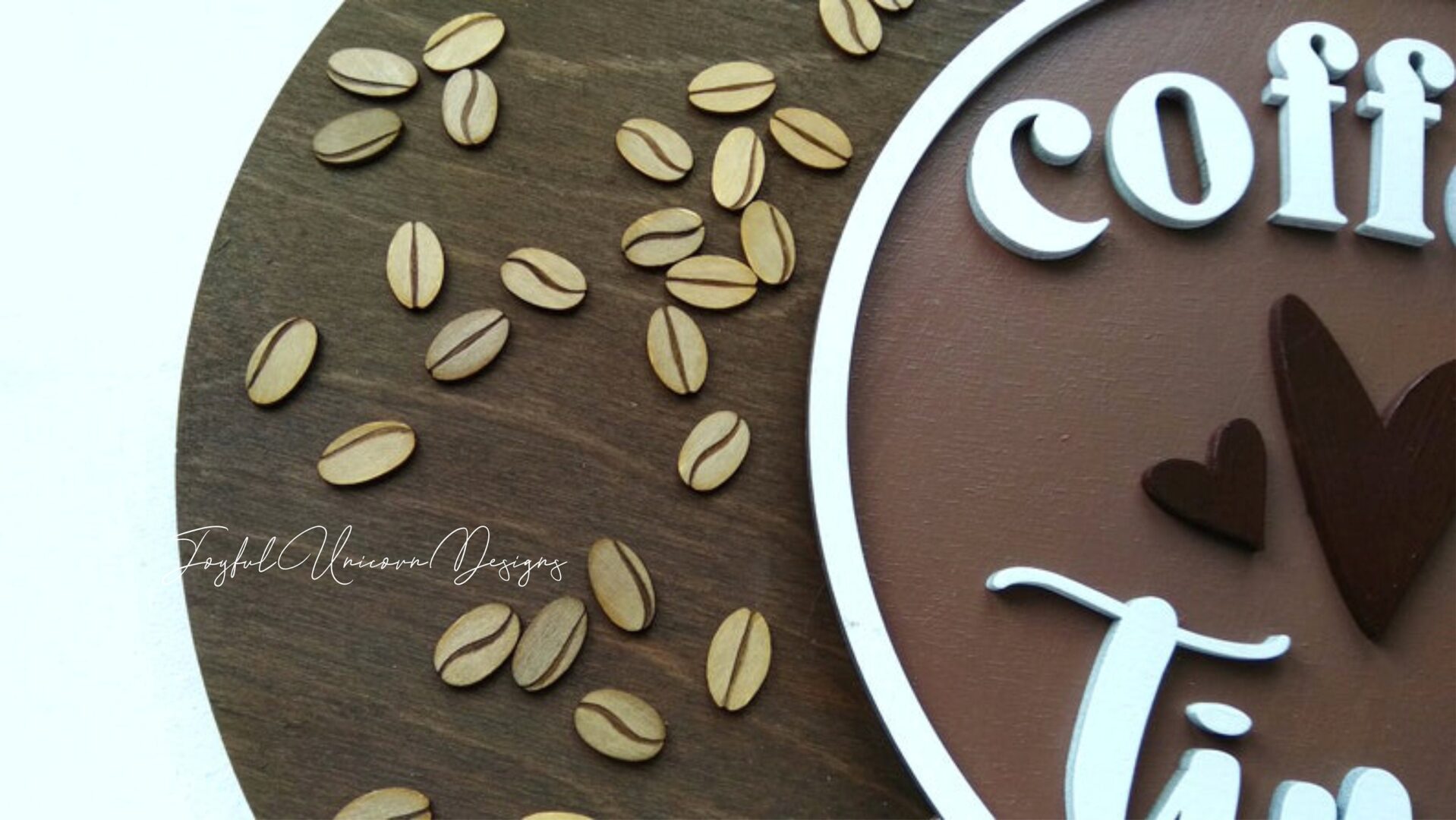 Coffee Time Round Sign SVG, Glowforge Ready file, Coffee Bar Sign SVG, Laser Cut file, Coffee Wall Decor, Kitchen Sign SVG - Image 5