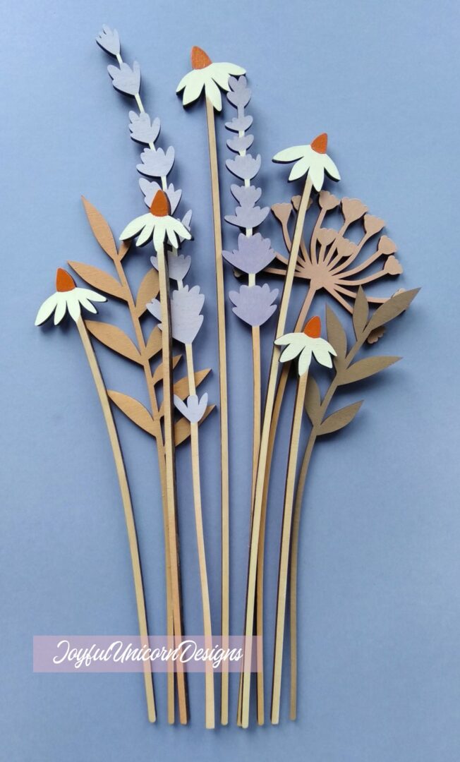 Wildflower SVG, Laser Cut Flowers SVG, Wildflower Bundle SVG, Wildflower Bouquet svg, Laser cut File for Cricut and Glowforge, Wood flowers - Image 2