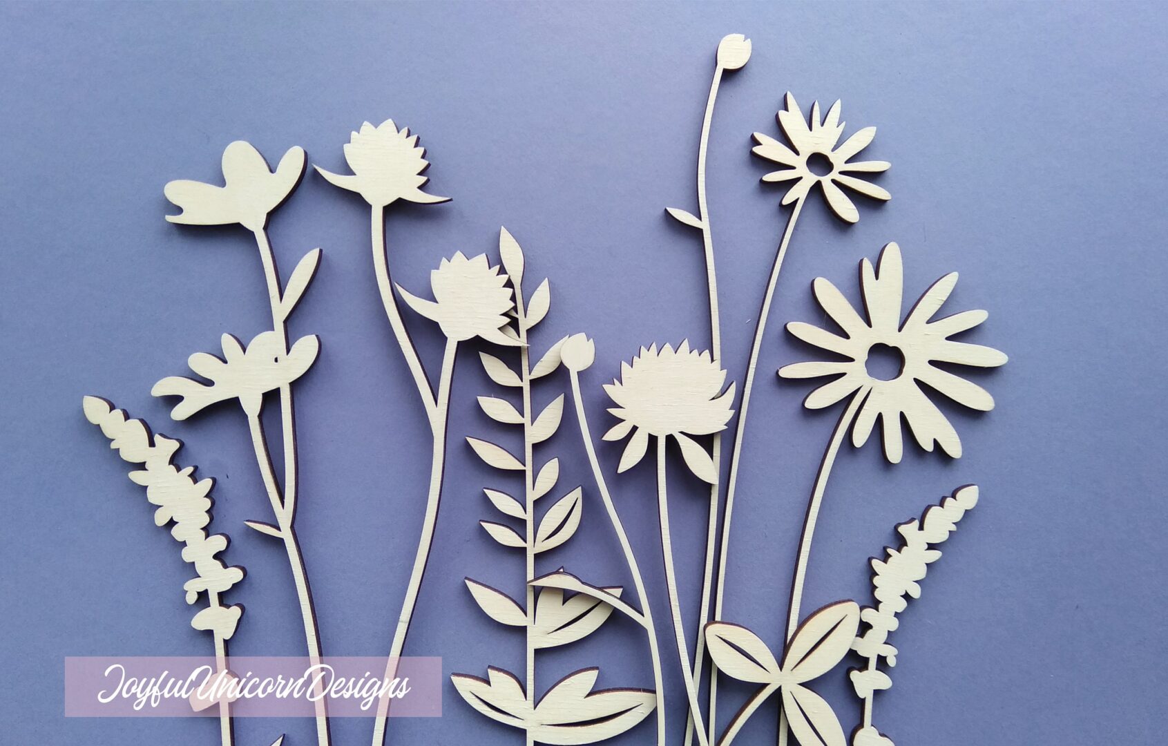 Wildflower SVG, Laser Cut Flowers SVG, Wood Flowers SVG, Laser Cut File for Cricut and Glowforge, Laser Cut Plants, Wildflower Bundle svg - Image 2