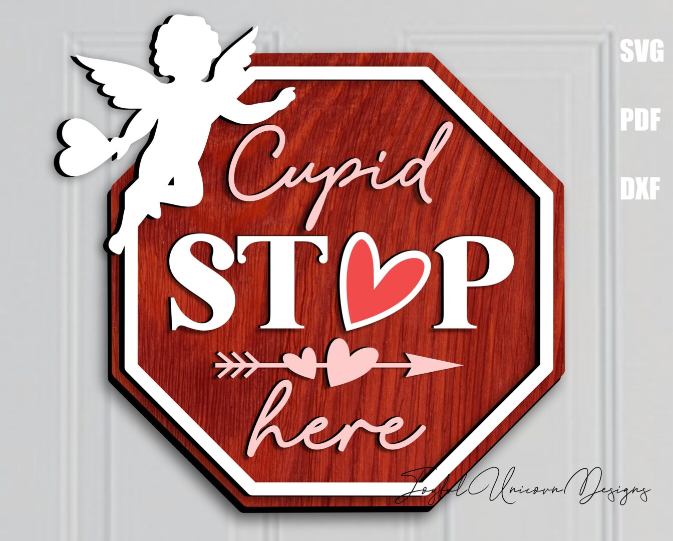 Valentine's Day Sign SVG Bundle, Welcome Door Hanger SVG, Wood Round Sign SVG, Glowforge svg Files, Laser Cut Files, Valentine Decor svg - Image 6
