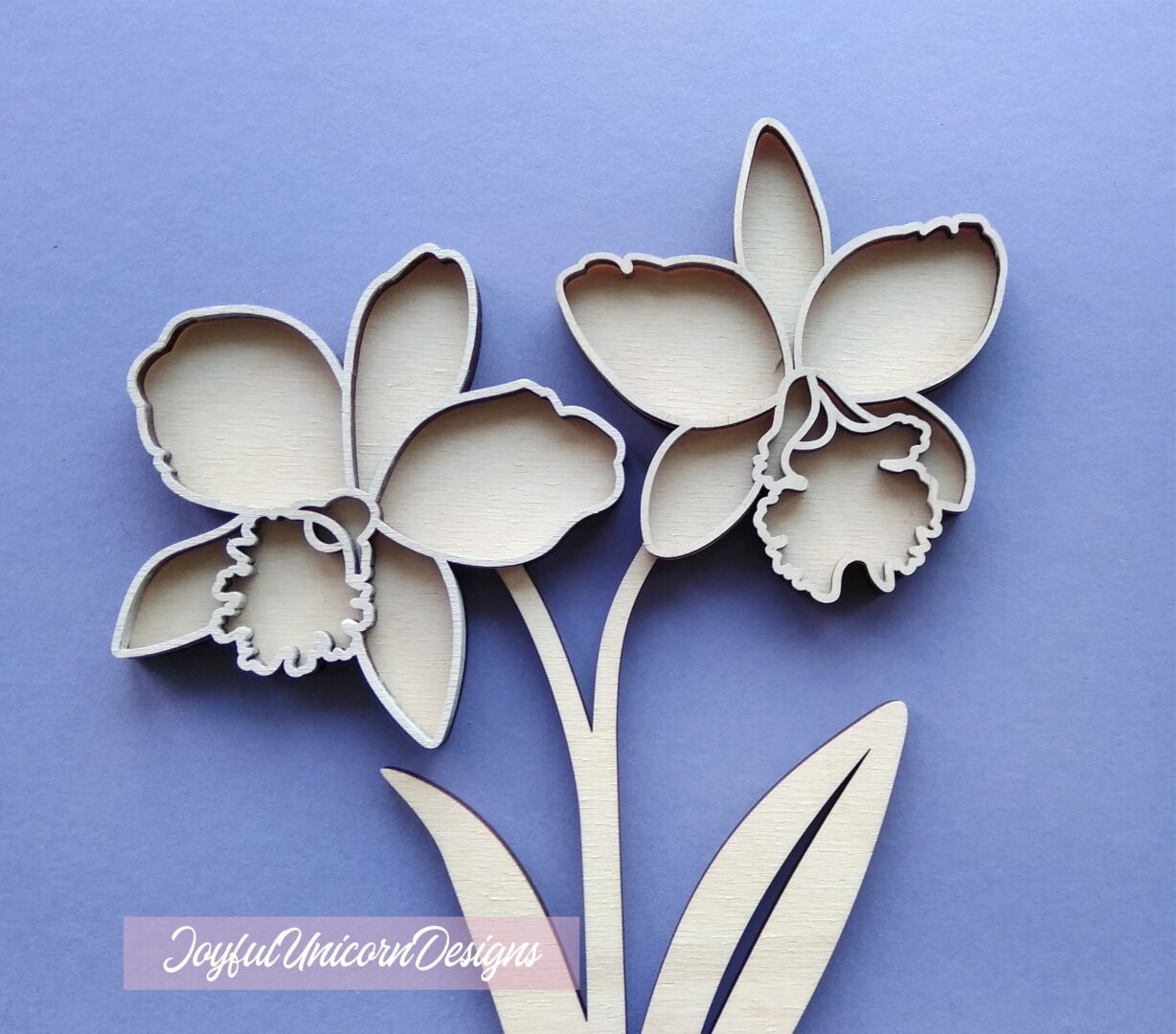 Cattleya Orchid Flower SVG, Orchid SVG, Laser Cut Flower for Cricut and Glowforge, Laser Cut File, Layered Flower SVG, Laser Cut Plant - Image 2