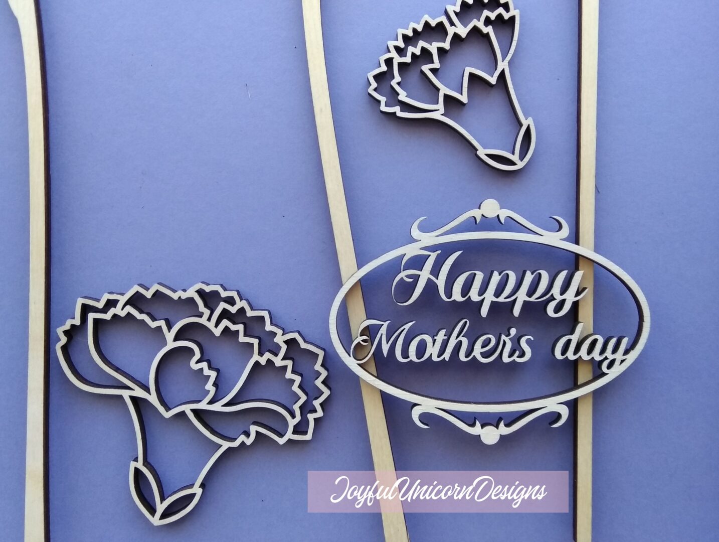 Carnations SVG Bundle, Laser Cut Flowers Bouquet SVG, Mothers Day Flowers SVG, Glowforge svg File, Cricut Flower svg, Layered Flower svg - Image 4