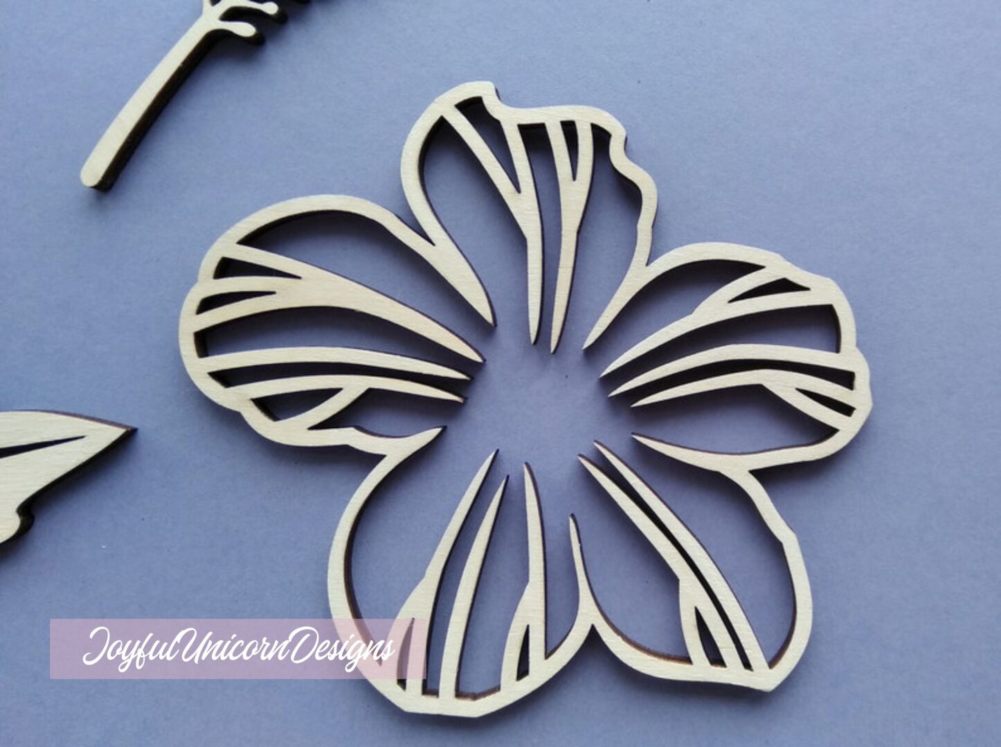 Hibiscus Flower SVG, Tropical Flower SVG, Hawaii Flower SVG, Laser Cut Flower for Cricut and Glowforge, Wildflower svg, Layered Flower svg - Image 3