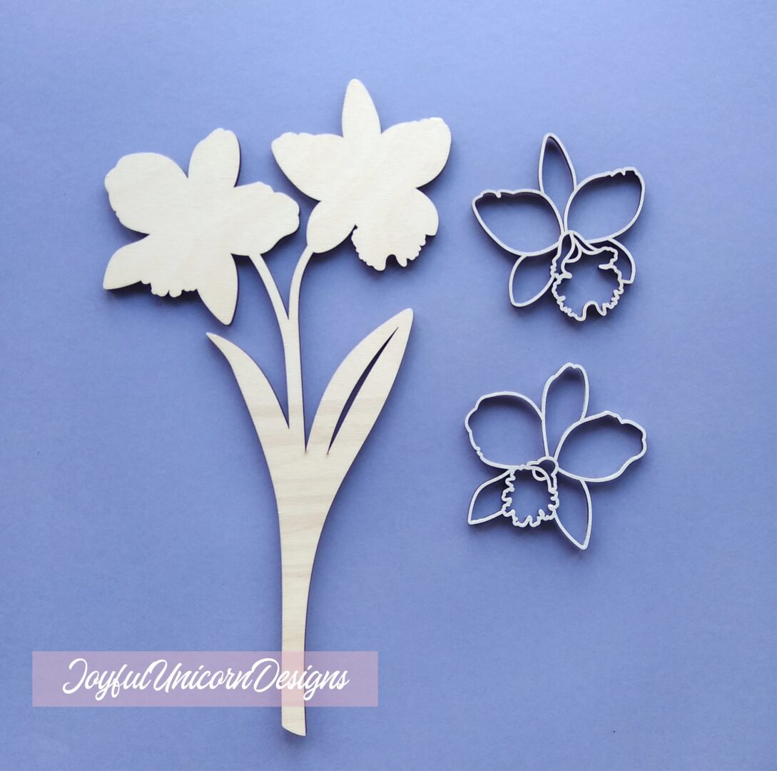 Cattleya Orchid Flower SVG, Orchid SVG, Laser Cut Flower for Cricut and Glowforge, Laser Cut File, Layered Flower SVG, Laser Cut Plant - Image 3