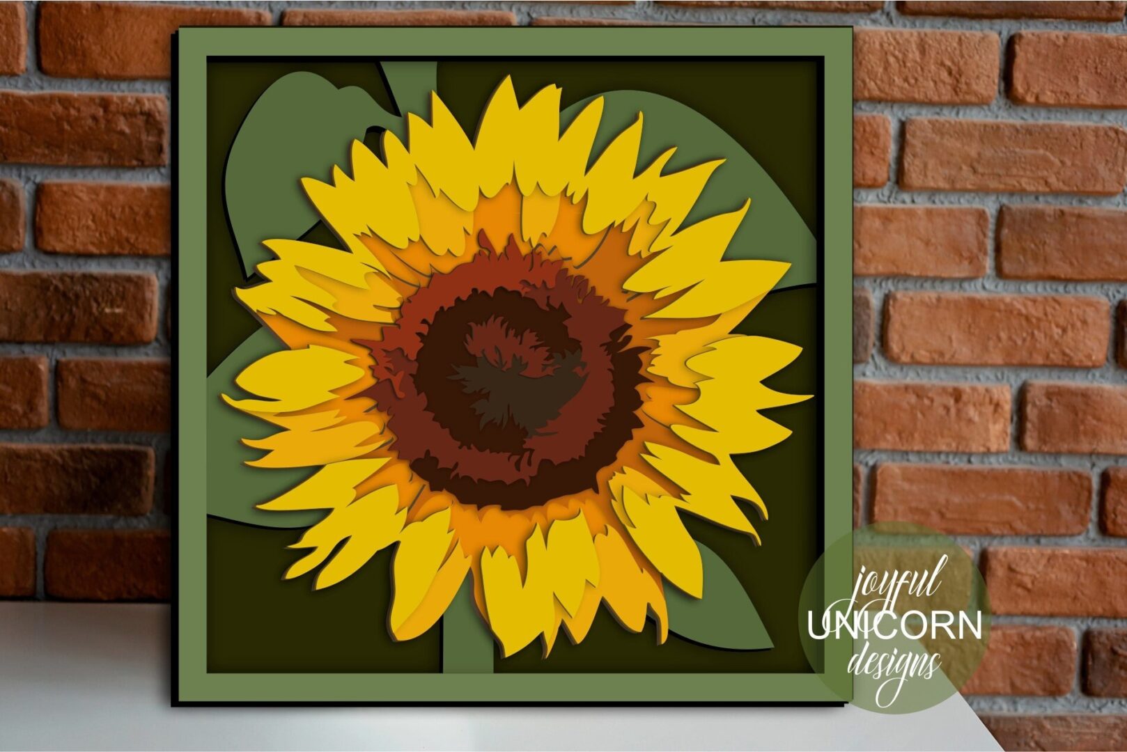 3D Layered Sunflower SVG, Sunflower Mandala SVG, Laser Cut Template, Multilayer Panel, Glowforge and Cricut Ready File, CNC File - Image 2