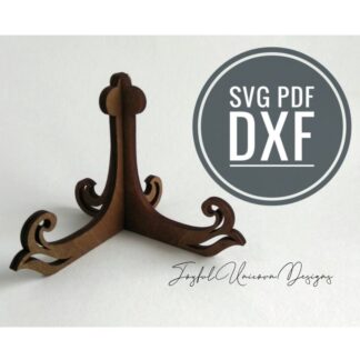 Wood Easel Stand SVG, Glowforge Ready file, Laser Cut file, Easel Pattern, Book Stand SVG, Easel Display Stand SVG