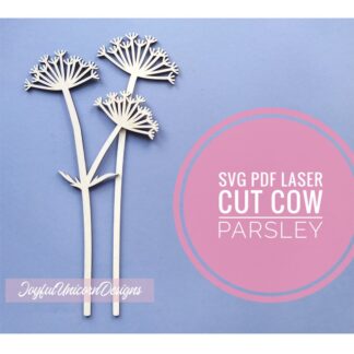 Cow Parsley SVG, Laser Cut Plant SVG, Laser Cut File for Cricut and Glowforge, Wildflower SVG, Wood Flower svg