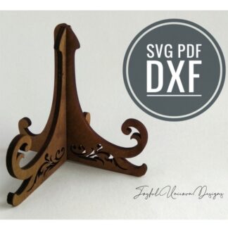 Easel Stand SVG, Glowforge Ready file, Laser Cut file, Easel Display Stand SVG, Wood Easel Stand, Easel Pattern SVG