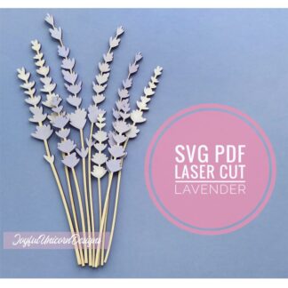 Lavender SVG, Lavender Flower SVG, Lavender Bundle SVG, Wildflower svg, Laser Cut flowers, Cricut Flower svg, Glowforge Ready File