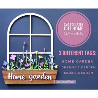 Mothers Day Flowers SVG, Mothers Day Gift SVG, Wildflower Sign SVG, Garden Sign svg, Home Garden Sign, Mom's Garden Sign, Laser Cut File