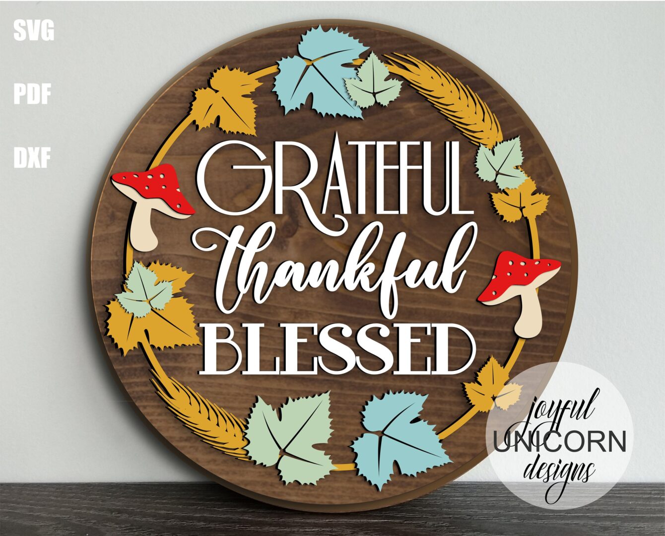 Autumn Door Hangers SVG Bundle, Fall Welcome Signs, Glowforge and Cricut Ready Files, Laser Cut Files, Autumn Front Door Decor SVG - Image 4