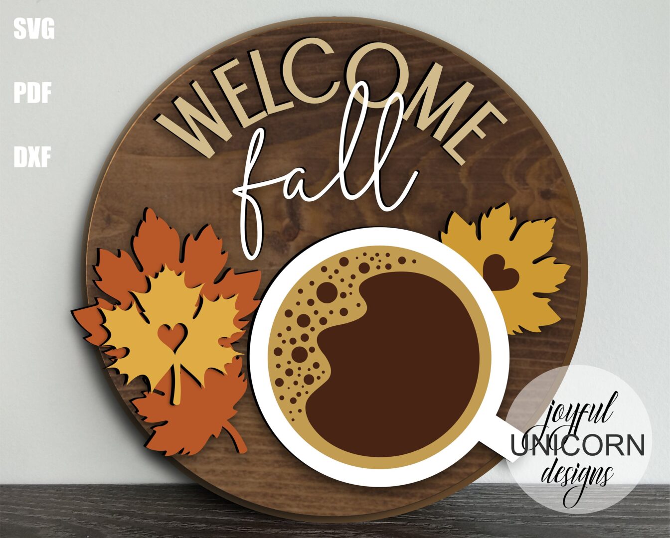 Autumn Door Hangers SVG Bundle, Fall Welcome Signs, Glowforge and Cricut Ready Files, Laser Cut Files, Autumn Front Door Decor SVG - Image 6