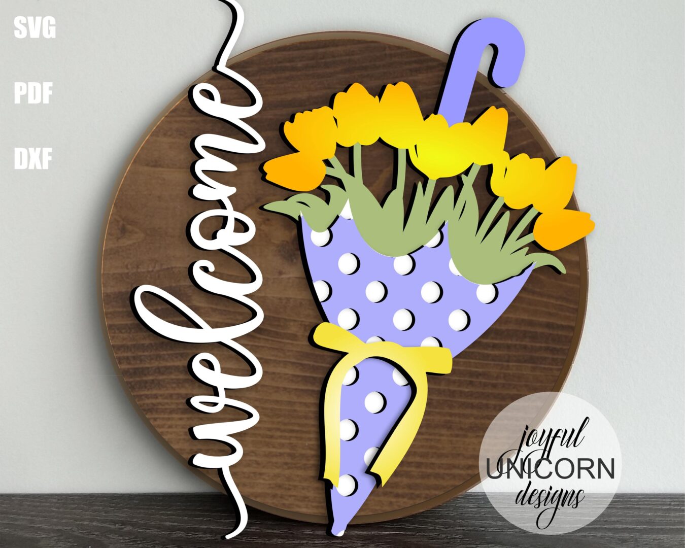Spring Door Hangers SVG Bundle, Spring Welcome Signs, Glowforge and Cricut Ready Files, Spring Welcome Signs, Front Door Signs SVG - Image 5