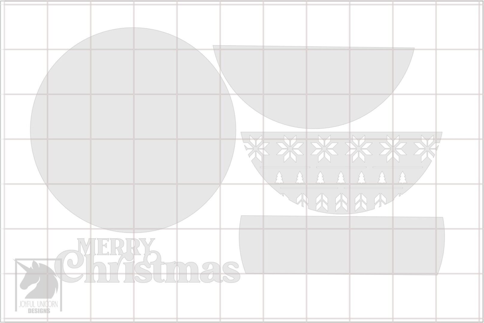 Merry Christmas Door Hanger SVG Scandinavian Sweater Pattern Laser Cut File Nordic Christmas Sign SVG Christmas Holiday Sign DXF - Image 3