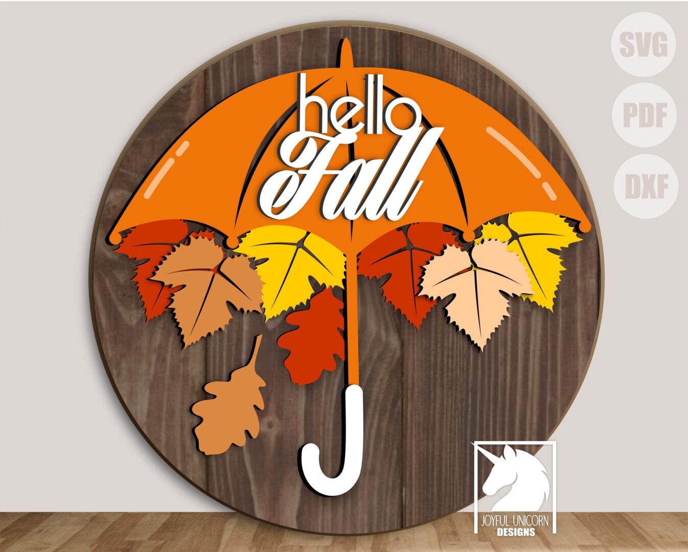Fall Round Signs SVG Bundle, Pumpkin Door Hanger SVG, Fall Gnome Welcome Sign, Thanksgiving Day Laser Cut File for Glowforge, Xtool, Cricut - Image 3