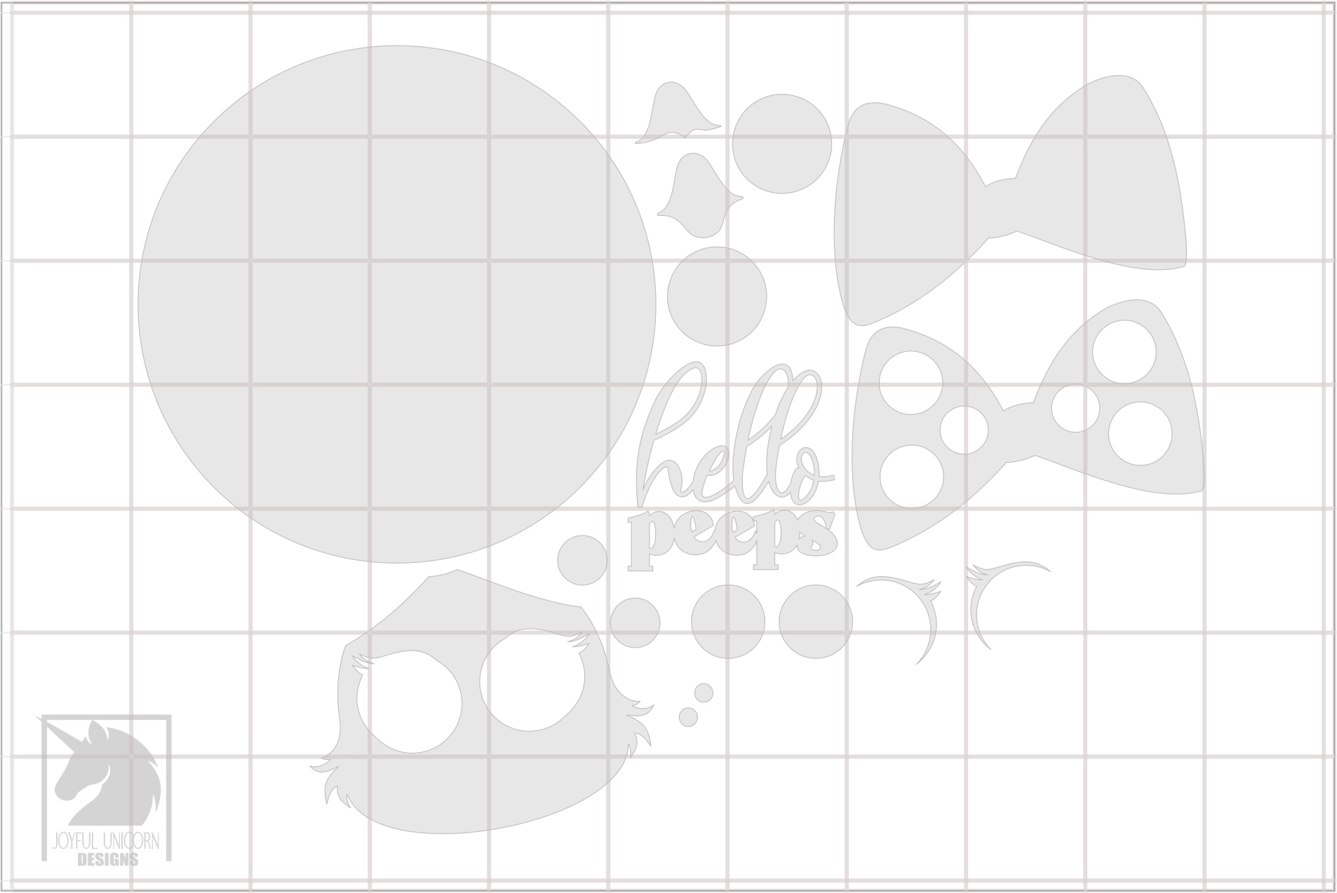 Hello Peeps Welcome Sign SVG, Easter Chicken Door Hanger SVG, Glowforge and Cricut Ready File, Cute Easter Door Sign SVG, Laser Cut File - Image 3