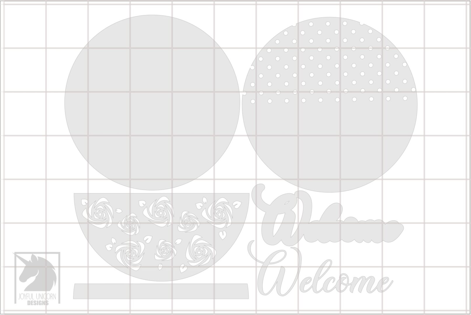 Valentine's Day Welcome Sign SVG, Valentines Day Round Sign SVG, Wood Round Sign SVG, Laser Cut File, Glowforge svg File - Image 3