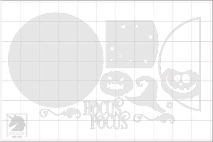 Hocus Pocus Door Hanger SVG, Witch’s Broom Round Sign SVG, Halloween ...