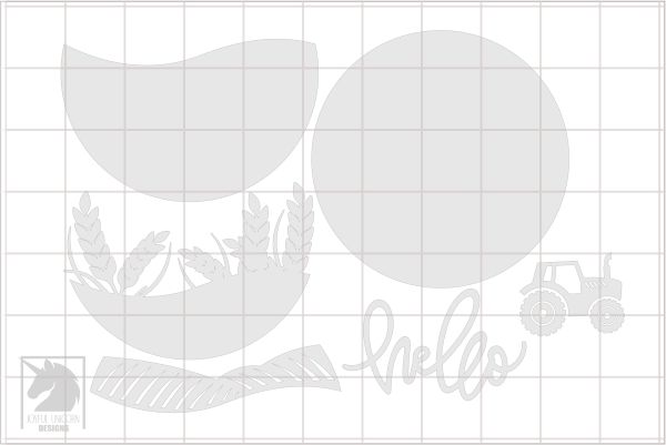Fall Tractor Welcome Sign SVG, Autumn Fields Door Hanger SVG, Autumn Harvest Laser Cut File, Digital Download for Cricut, Xtool, Cricut - Image 3