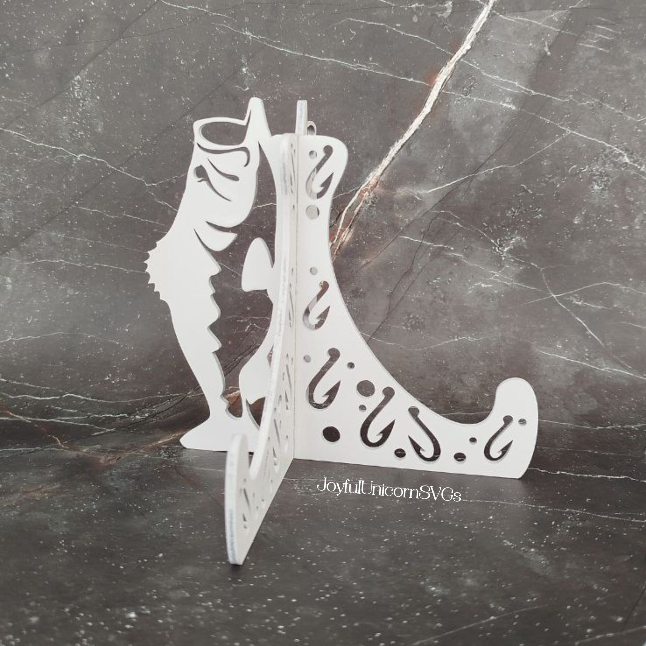 Laser Cut Bass Fish Easel Stand SVG, Father's Day Fishing Gift, Fisherman Gift SVG, Bass Fishing SVG, Grandpa, Uncle Sign, Glowforge, Xtool - Image 6